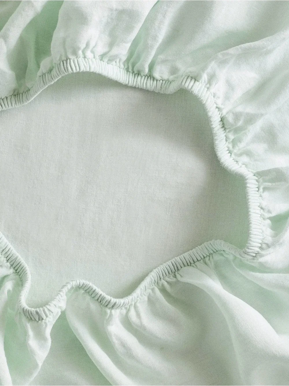 NWT Quince European Linen 5 pc Sheet Set, Split King (Mint)